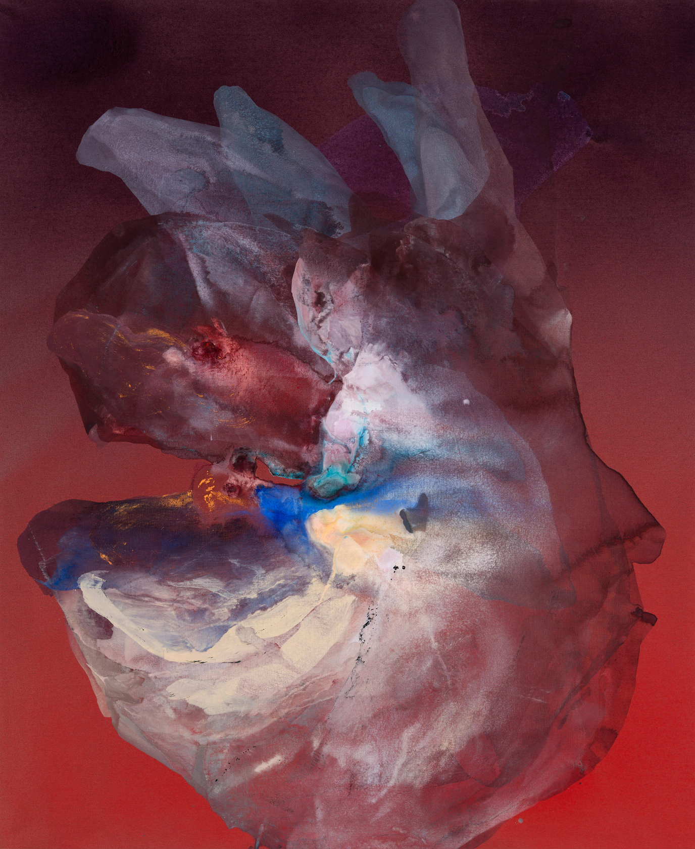 Ragna Bley Bearing2025 Acrylic, oil, snow and salt on linen canvas 207 x 170 cm 81 1/2 x 66 7/8...