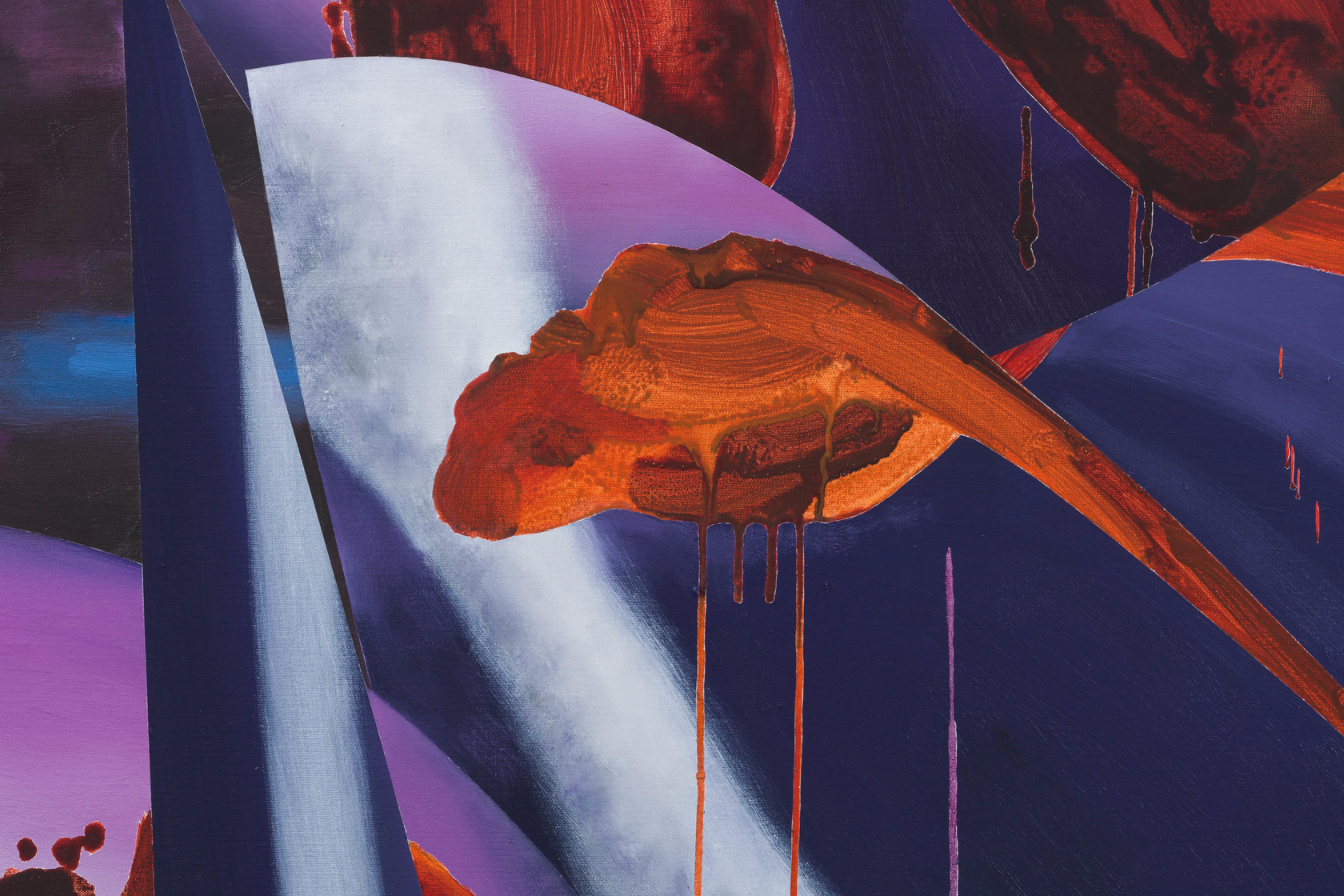 Vivien Zhang Untitled (Quadrants)2024 Acrylic and oil on linen 190 x 220 cm 74 3/4 x 86 5/8 in