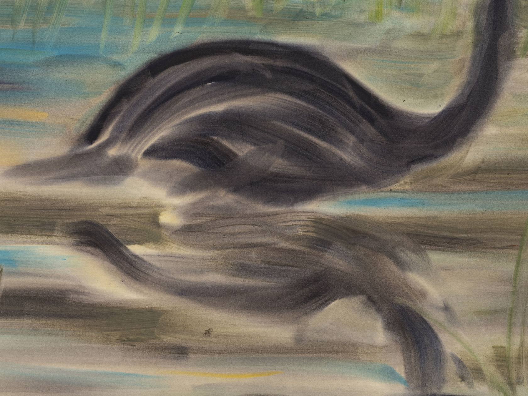 Sophie von Hellermann Never Does Run Smooth2020 Acrylic on canvas 180 x 230 cm 70 7/8 x 90 1/2 in