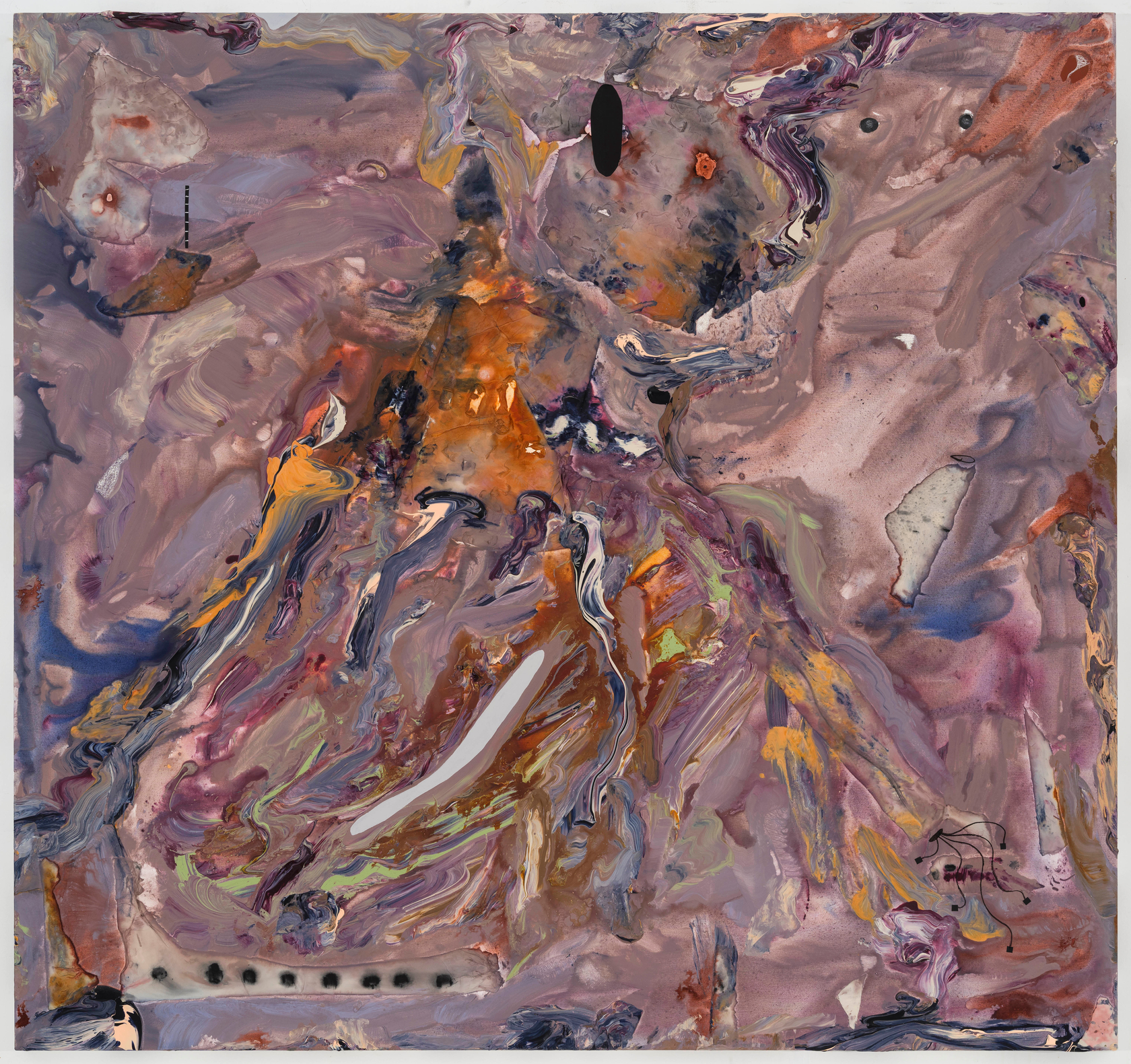 Manuel Mathieu Trajectories and memories of a black hole2025 Mixed media on canvas 182.9 x 172.7 cm 72 x 68...