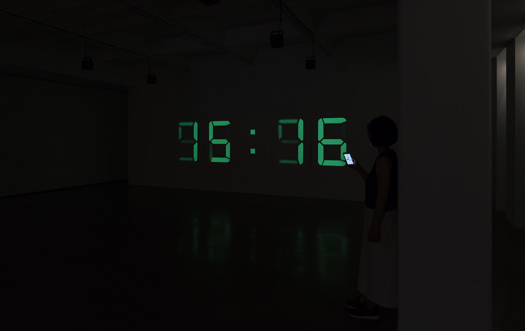 Philippe Parreno Fade to Black2017 40 screen prints on paper, phosphorescent pigment 141 x 100 cm