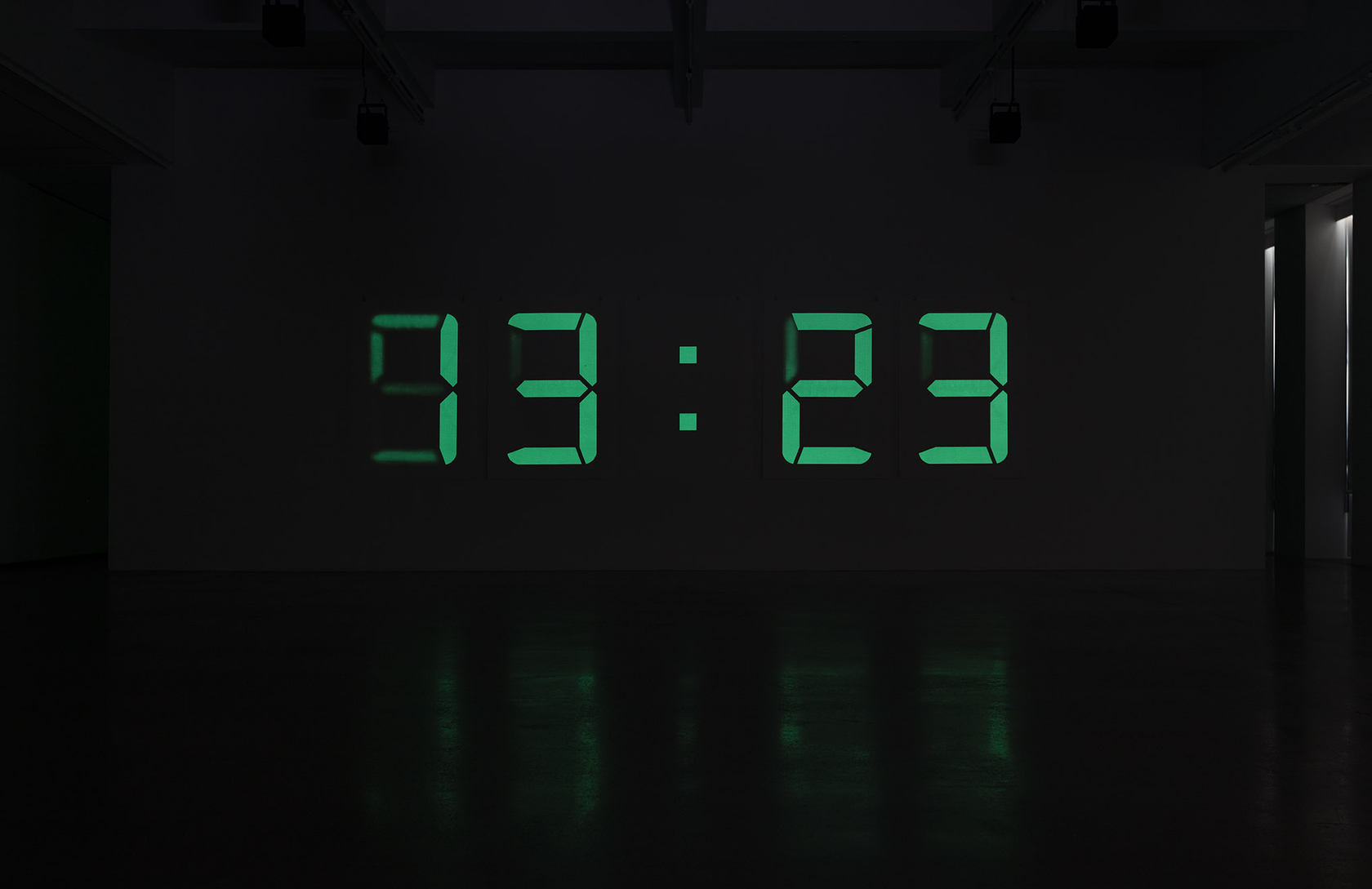 Philippe Parreno Fade to Black2017 40 screen prints on paper, phosphorescent pigment 141 x 100 cm