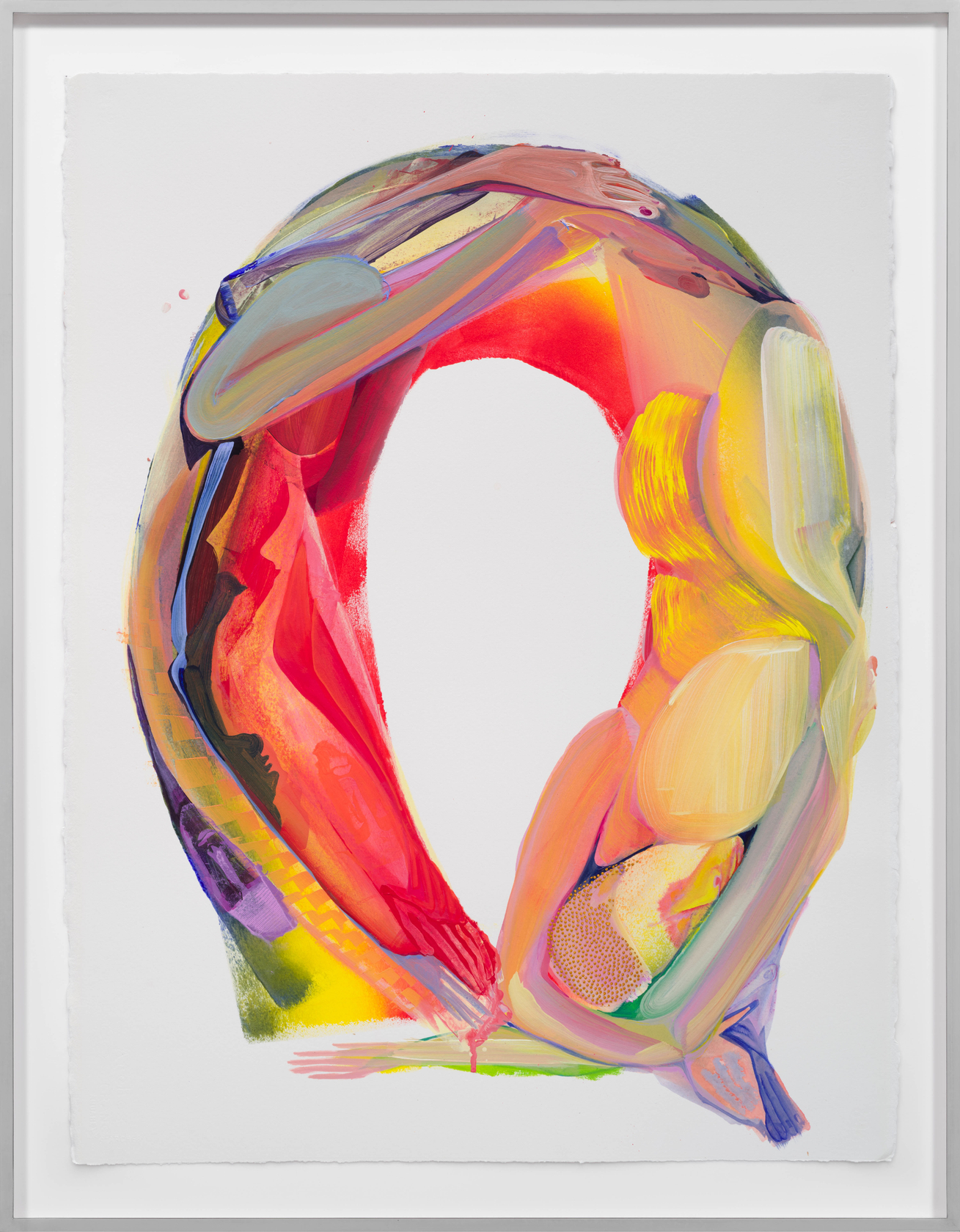 Christina Quarles Full Spectrum2023 Acrylic on paper Unframed: 76.2 x 55.9 cm 30 x 22 in Framed: 83.8 x 63.5...