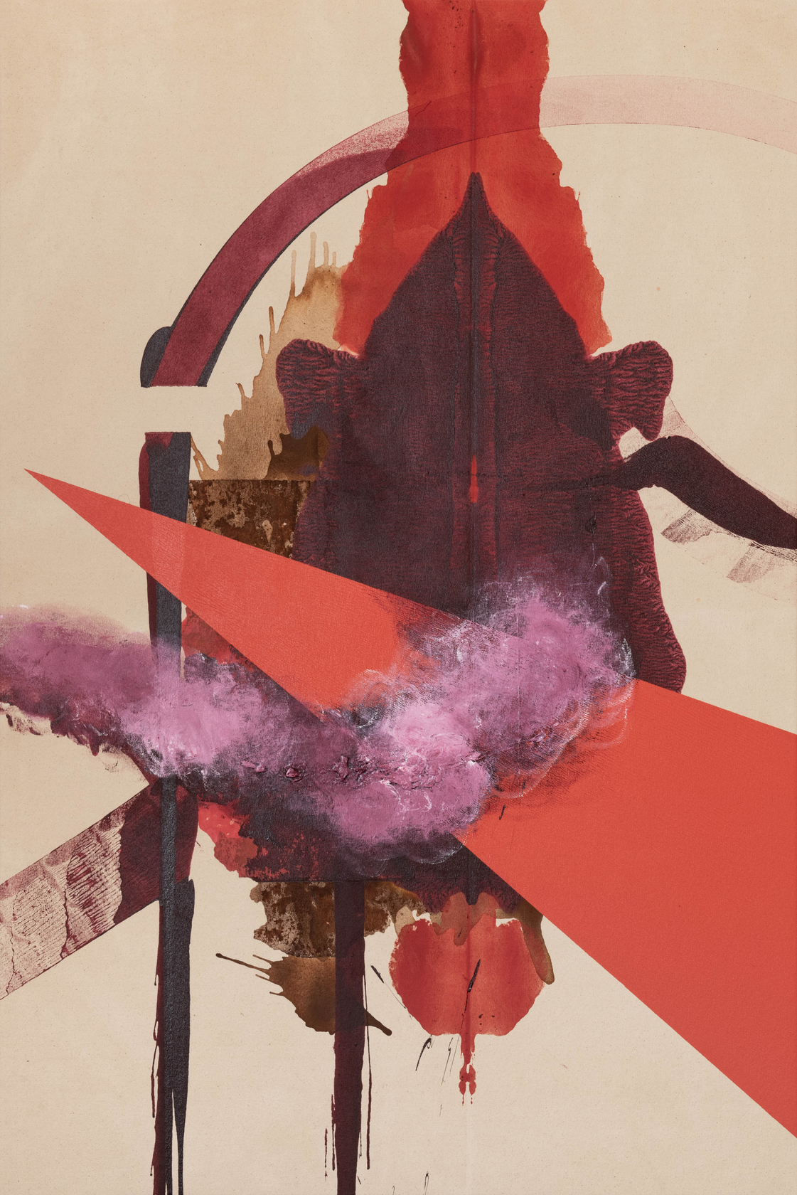 Elizabeth Neel Eve2021 Acrylic on canvas 185.4 x 124.5 x 3.8 cm 73 x 49 x 1 1/2 in