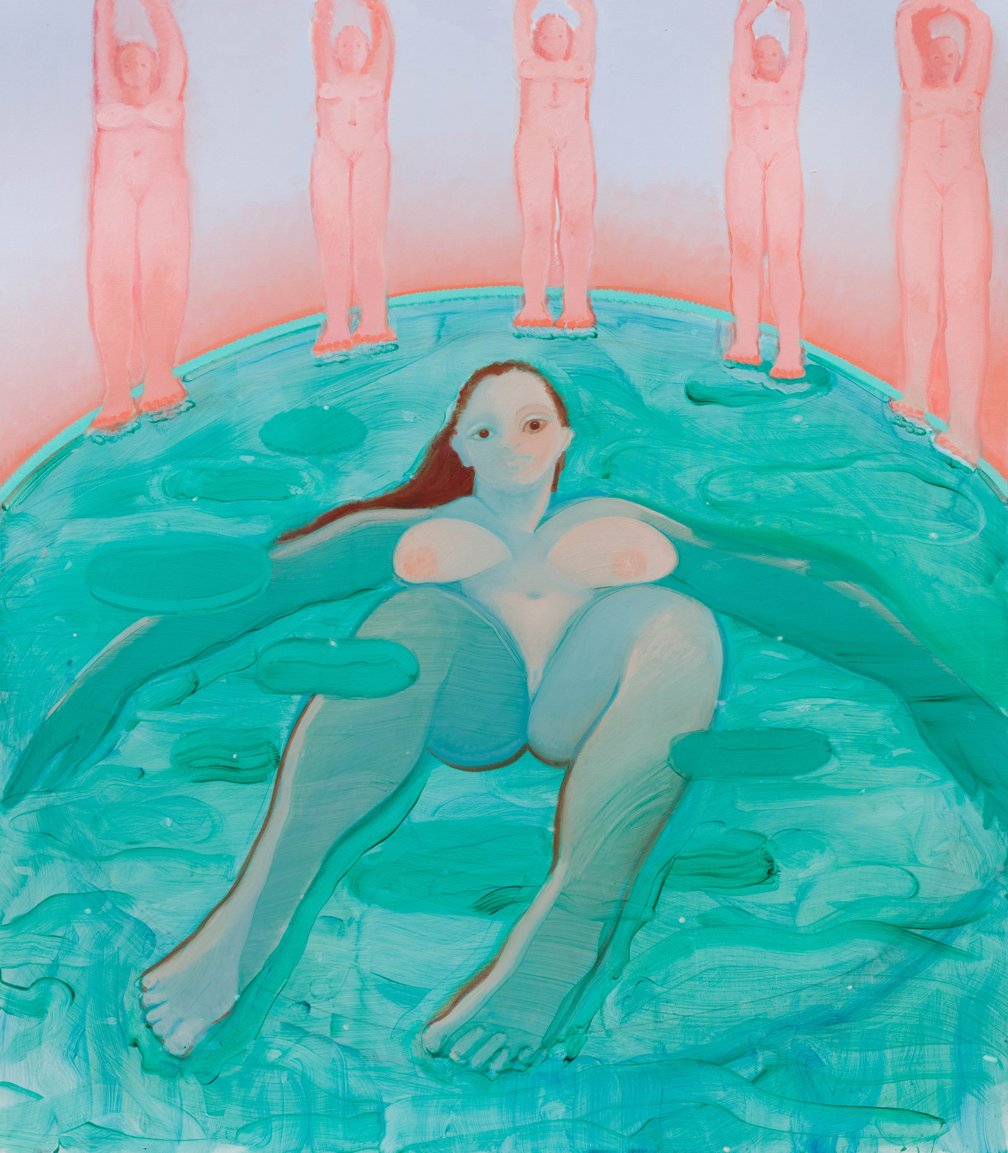 Sofia Mitsola, Aquamarina, Caryatids, Opalescent Skies, 2021