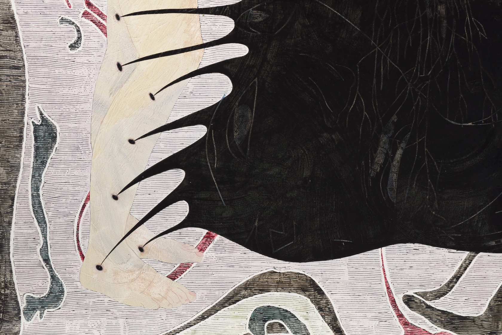 Helen Johnson, Filling holes with words, 2023