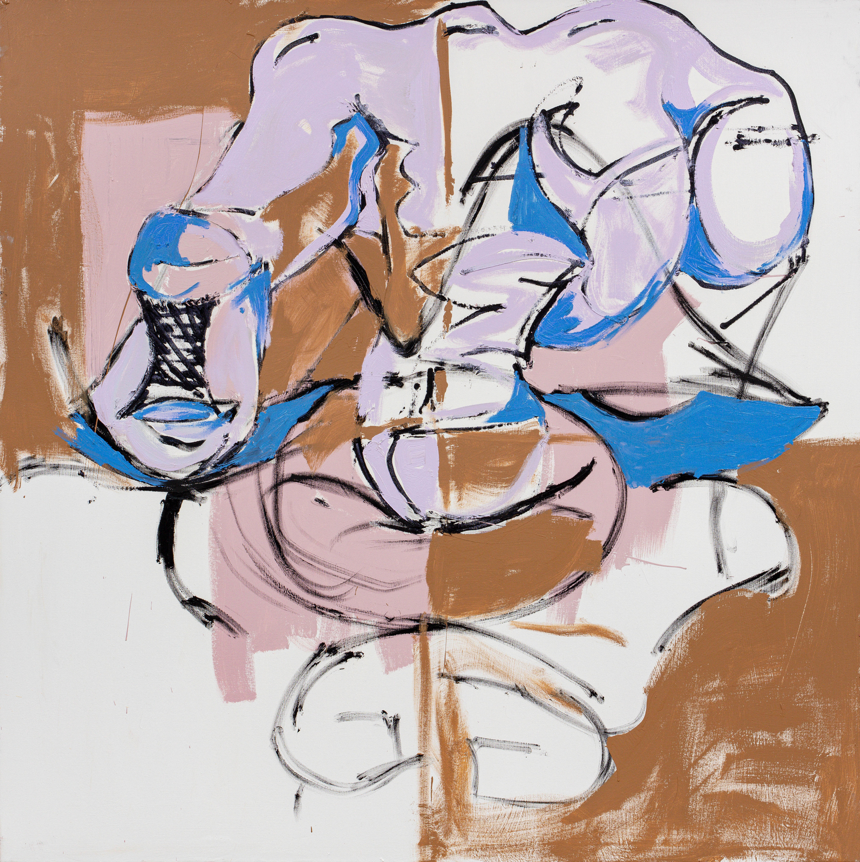 Gerasimos Floratos Scraptitude2024 Oil and acrylic on canvas 152.4 x 152.4 cm 60 x 60 in