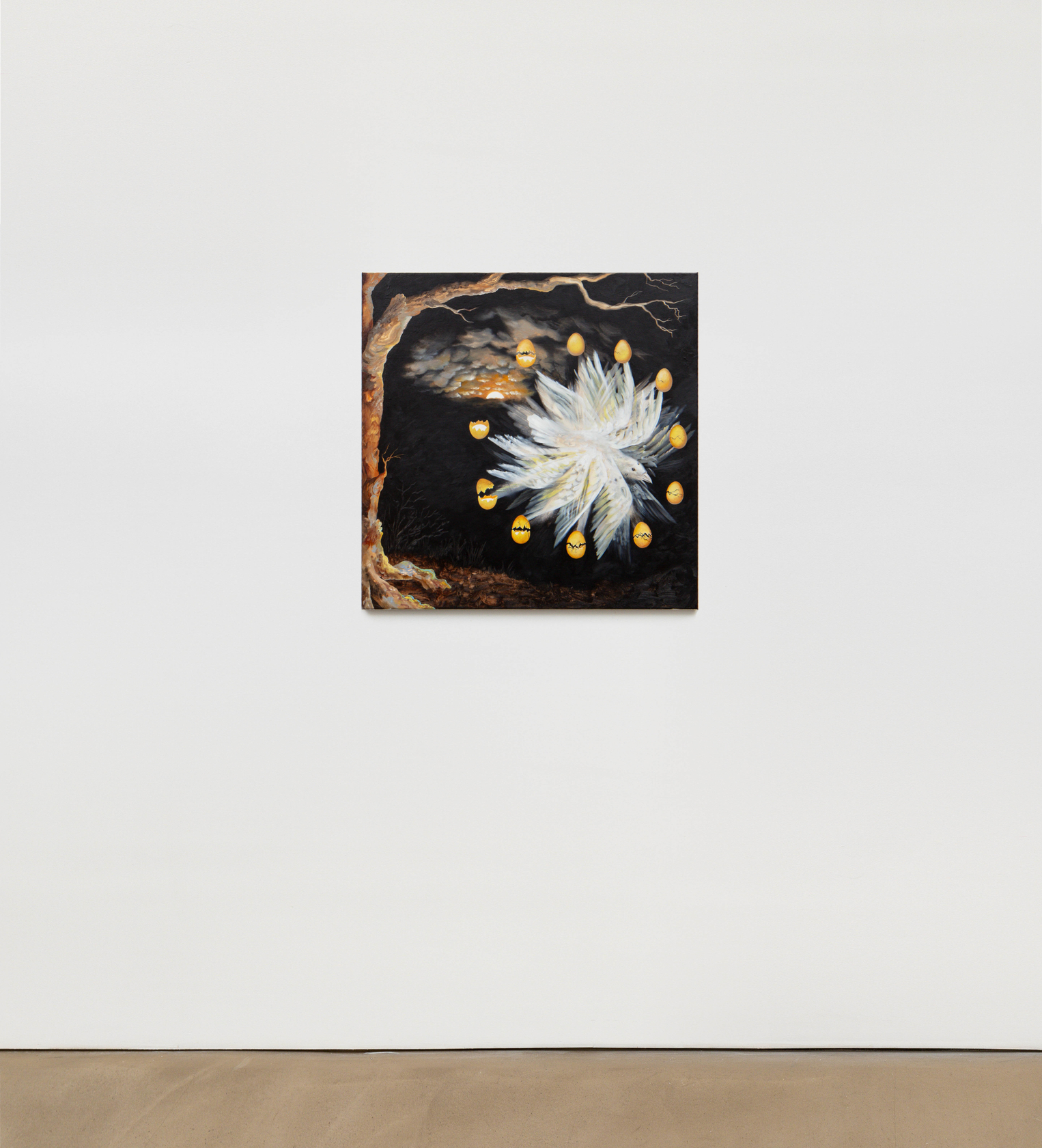 Kat Lyons Elegy in Light2023 Oil on canvas 90.2 x 90.2 cm 35 1/2 x 35 1/2 in