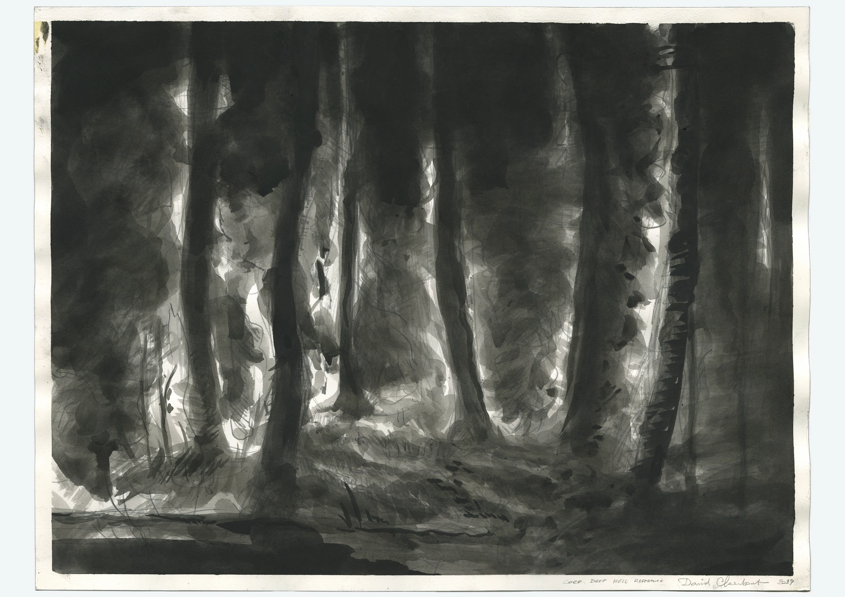 David Claerbout, Wildfire (Core Deep Hell Reference), 2019