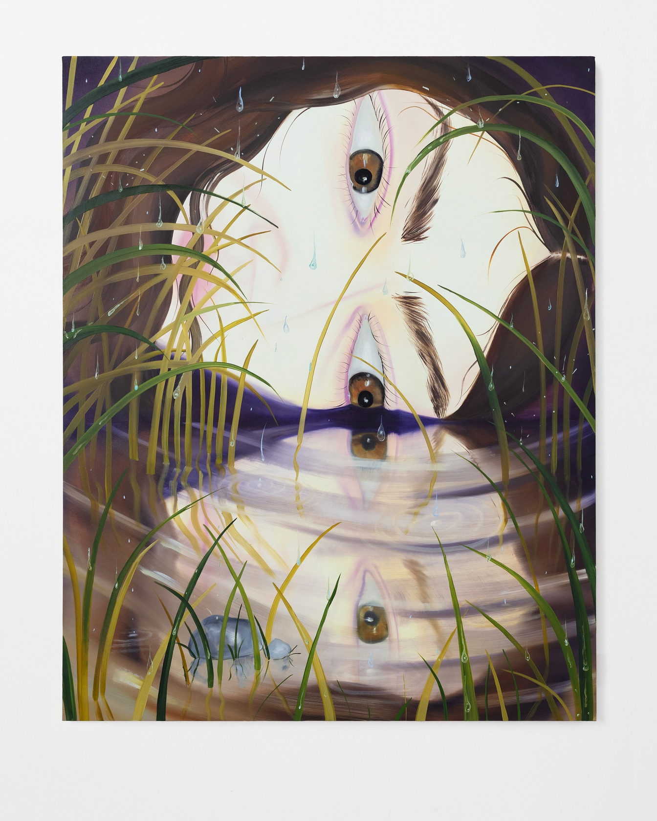 Karolina Jabłońska, Self-portrait with a puddle, 2024