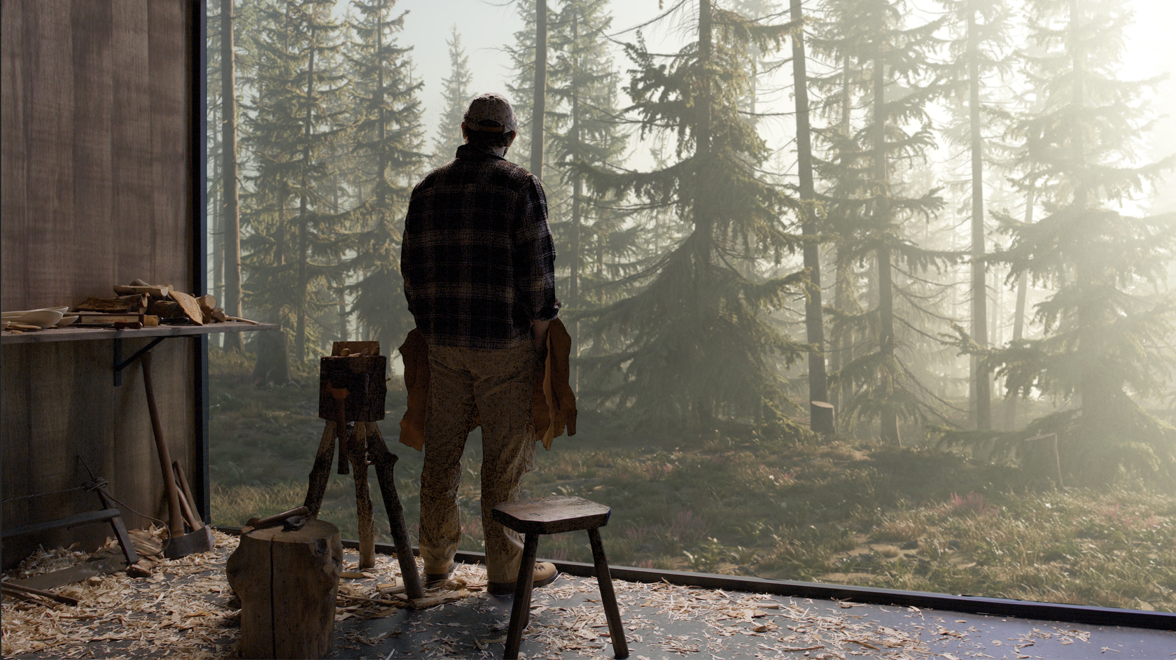 David Claerbout, The woodcarver and the forest, 2025