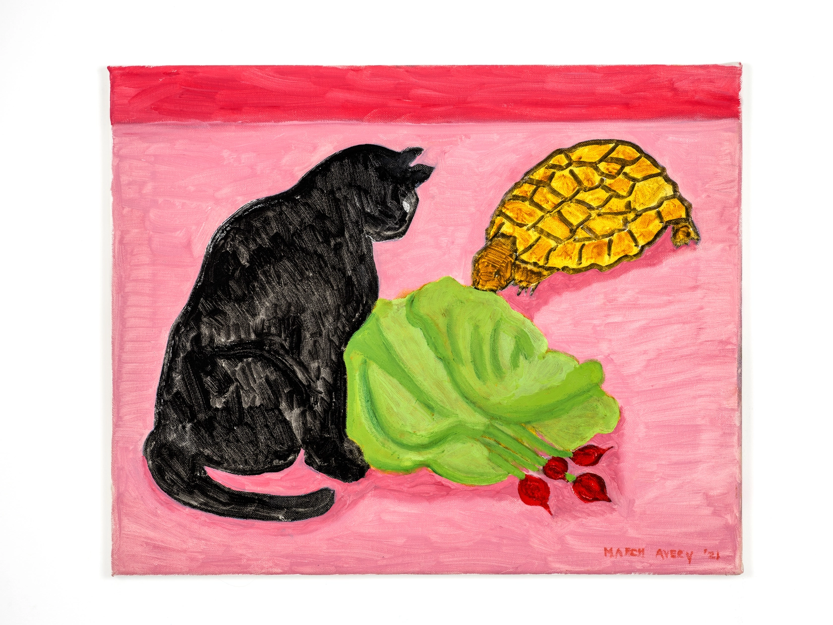 March Avery Sumi Watching Bradamante Eat Her Breakfast, 2021