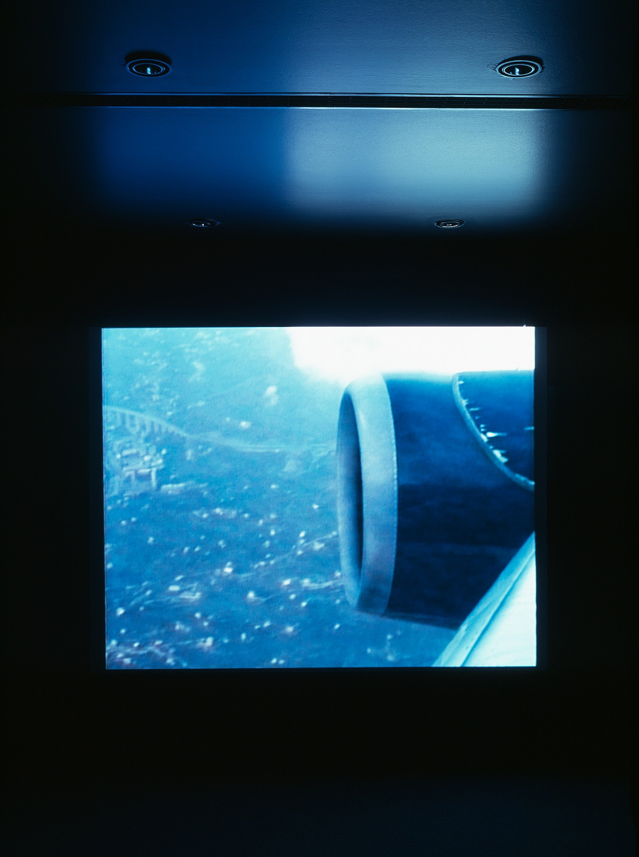 Fly Over Genoa, 1992/2008 Digitally remastered Hi8 video, Mac Mini and video projector Photo &copy; Carsten Eisfeld