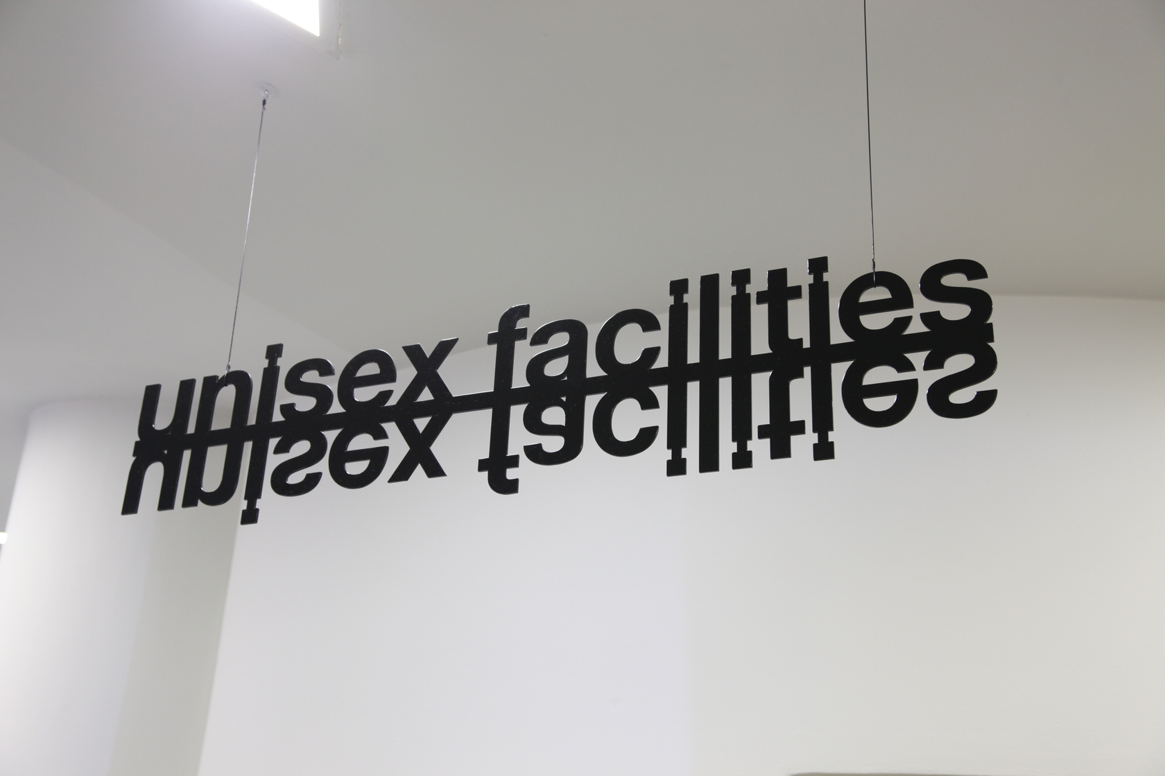 Liam Gillick theanyspacewhatever Signage System, 2008 Powder-coated, water-cut aluminum pieces Photo @ the artist