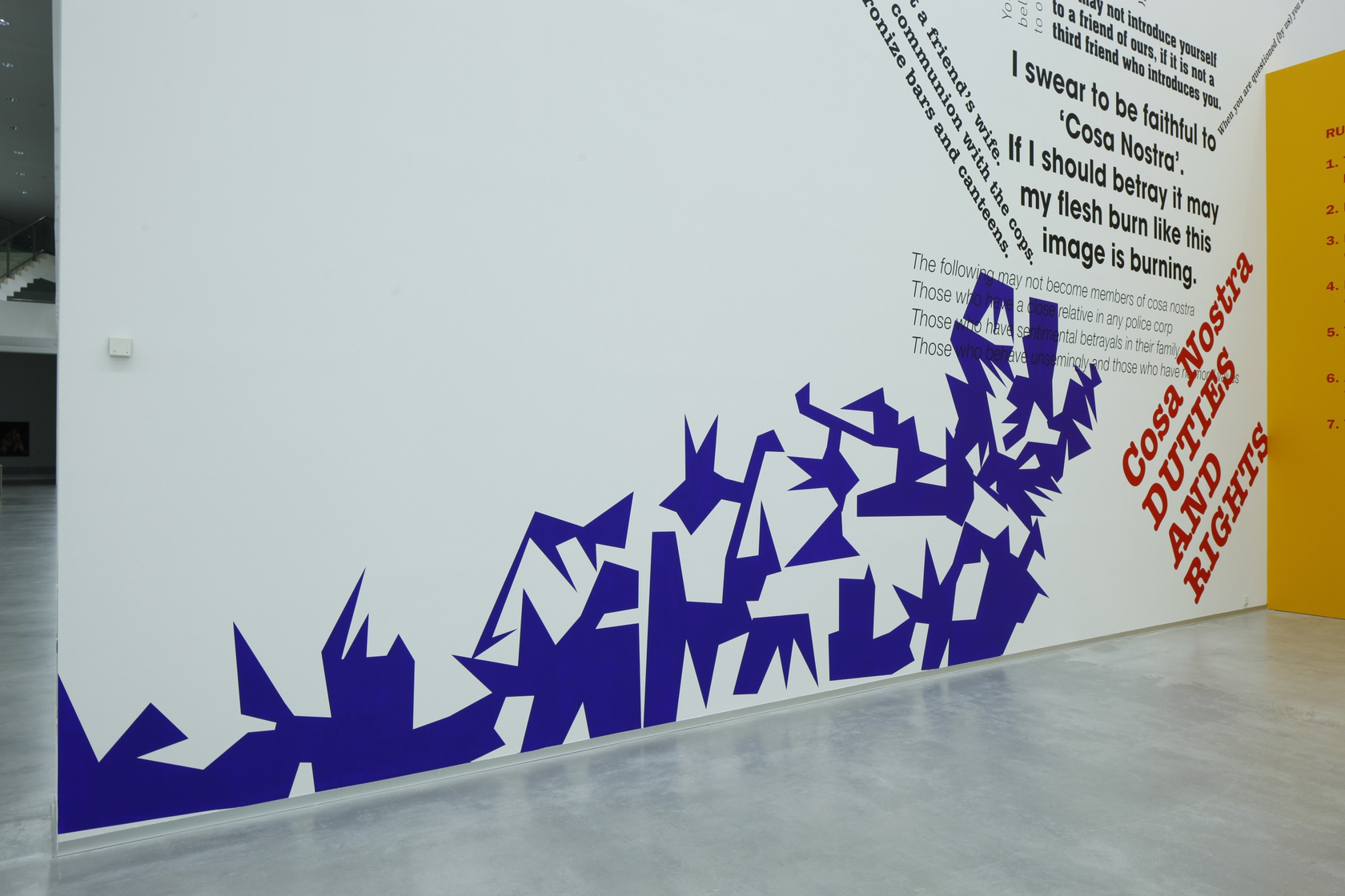 Cosa Nostra, 2011 (detail) Photo © Carsten Eisfeld