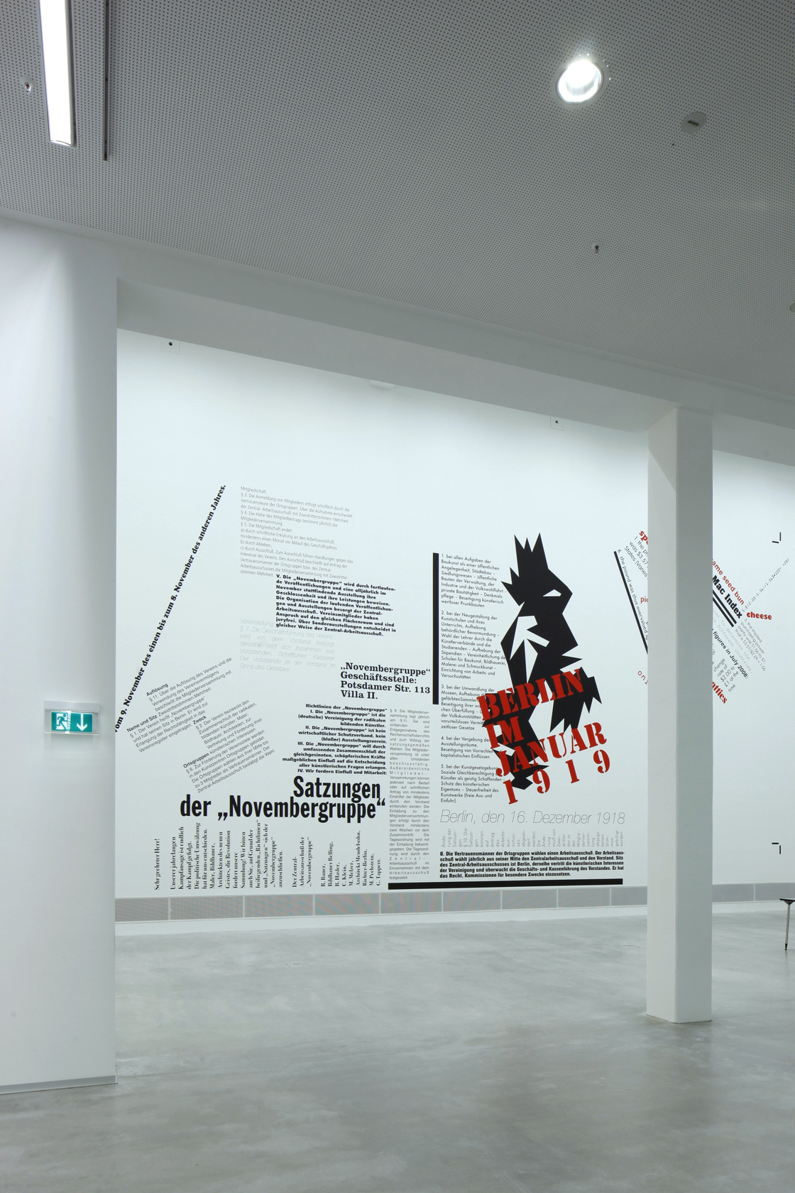 Novembergruppe, 2011 In a letter from 1919, artists, sculptors and architects 'of the new spirit' are called to join the...