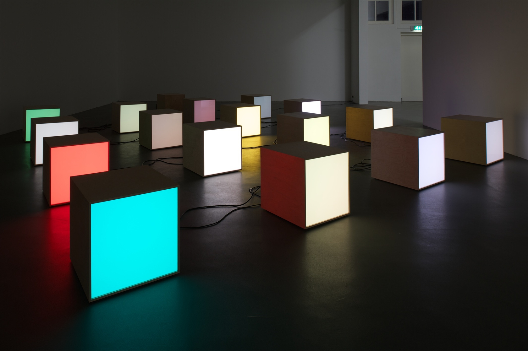 Fundamental Discord: 16, 2005 16 DMS boxes (spaced out in a grid on the floor), 1 black box module placed...