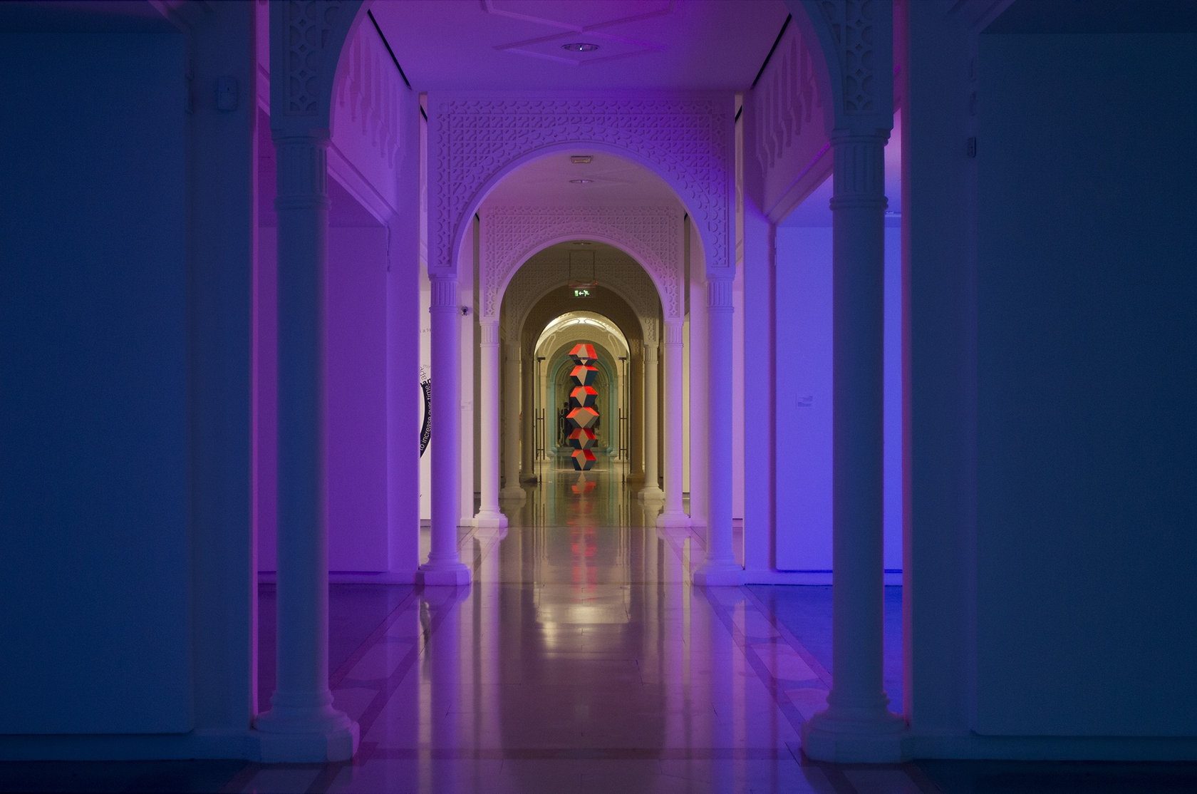 Heavy Metal Stack Red, Cardboard and Blue, 2015 6 powder-coated steel forms mounted on a powder-coated metal base plate Using...