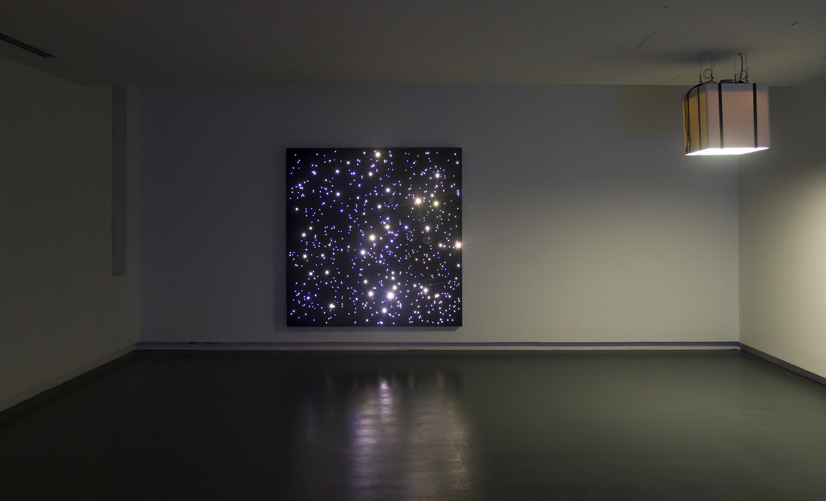 Night Sky: E.T. From Pluto.9, 2008/2012 9 modules, LED lights, neoprene, aluminium Angela Bulloch's Night Sky works rely on computer...