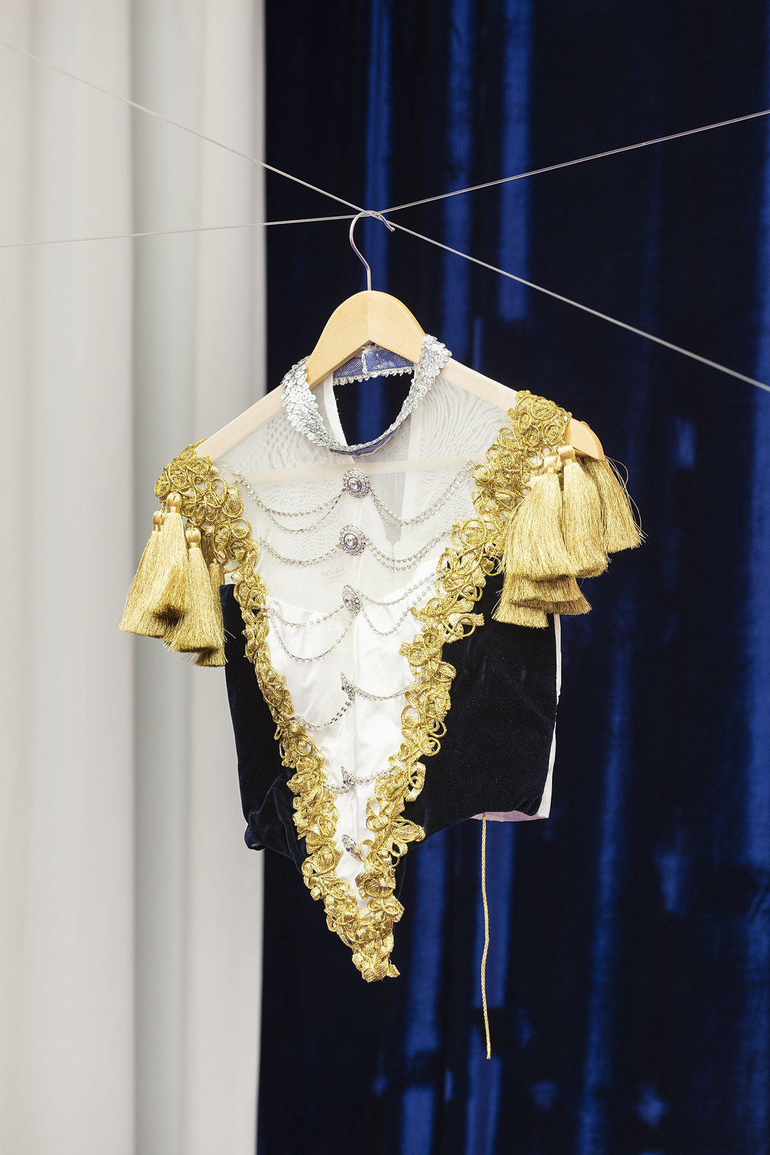 Costume for M.2062 (Lola Montez) (detail) In collaboration with Clémence Bellin For this apparition, Gonzalez-Foerster draws on the 1955 film...