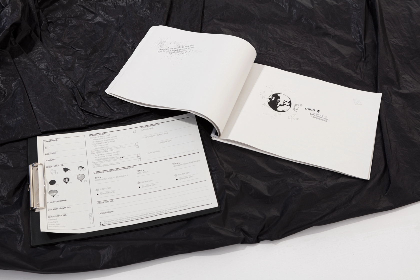 Aerocene Explorer, 2016 (detail) The Aerocene Explorer, the tethered-flight starter kit currently in its beta version, enables anyone to launch...