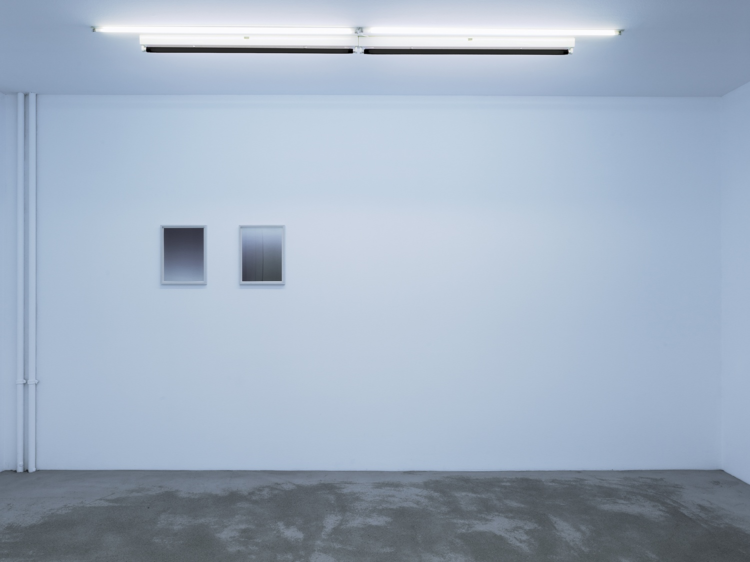 Pierre Pierre, 2010 Concrete floor, black light, fluorescent paint, 7 batik paintings on raw silk, 20 offset prints, 2 c-print...