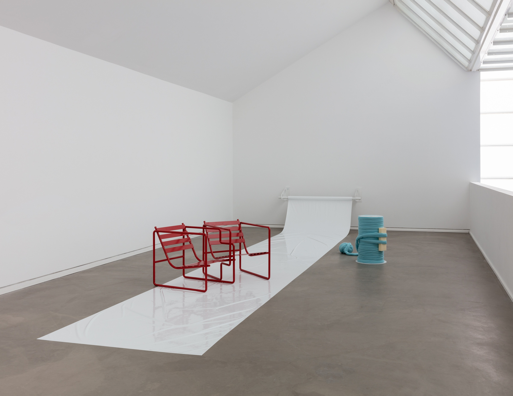 Exhibition view: Jean-Pascal Flavien, house with things behind Heidelberger Kunstverein, Heidelberg, 2018 Photo &copy; Andrea Rossetti