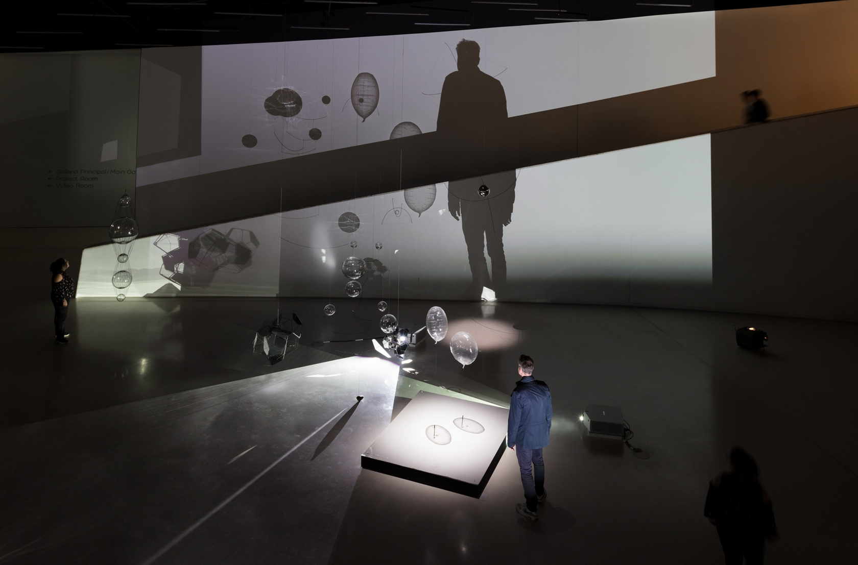 Exhibition view: Tomás Saraceno, A Thermodynamic Imaginary MAAT, Lisbon, 2018 Photo © Andrea Rossetti