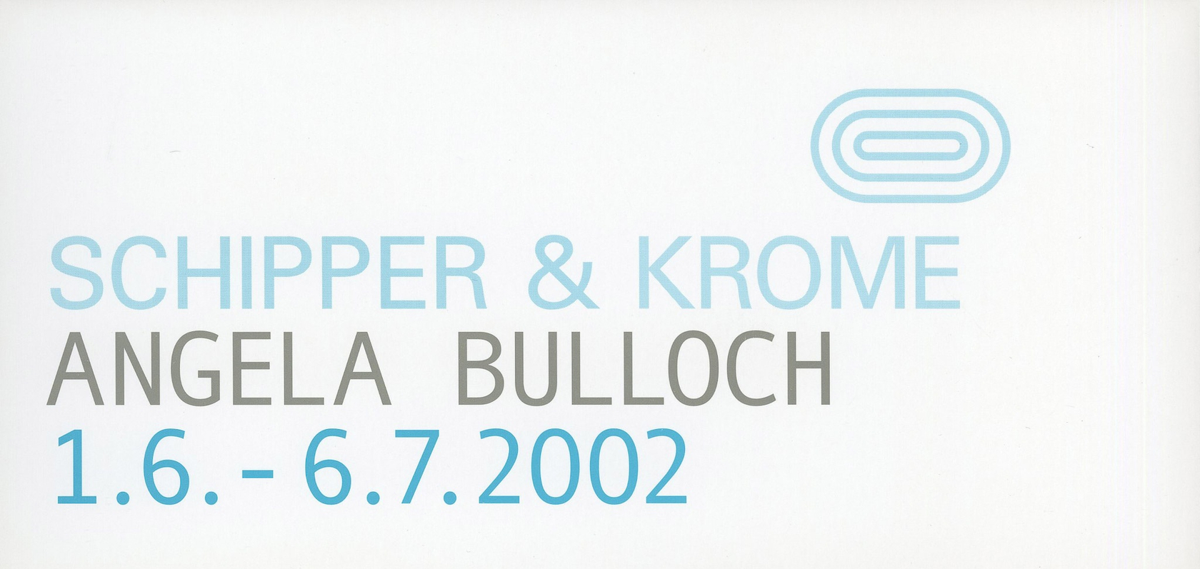 Original exhibition invitation (recto)