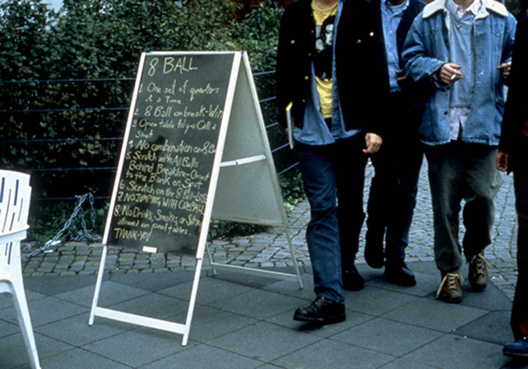 Exhibition view: Angela Bulloch, Rules Series, Esther Schipper, Cologne, 1993. Photo &copy; Lothar Schnepf