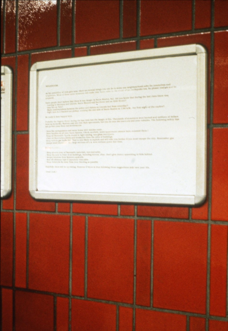 Exhibition view: Angela Bulloch, Rules Series, Esther Schipper, Cologne, 1993. Photo &copy; Lothar Schnepf