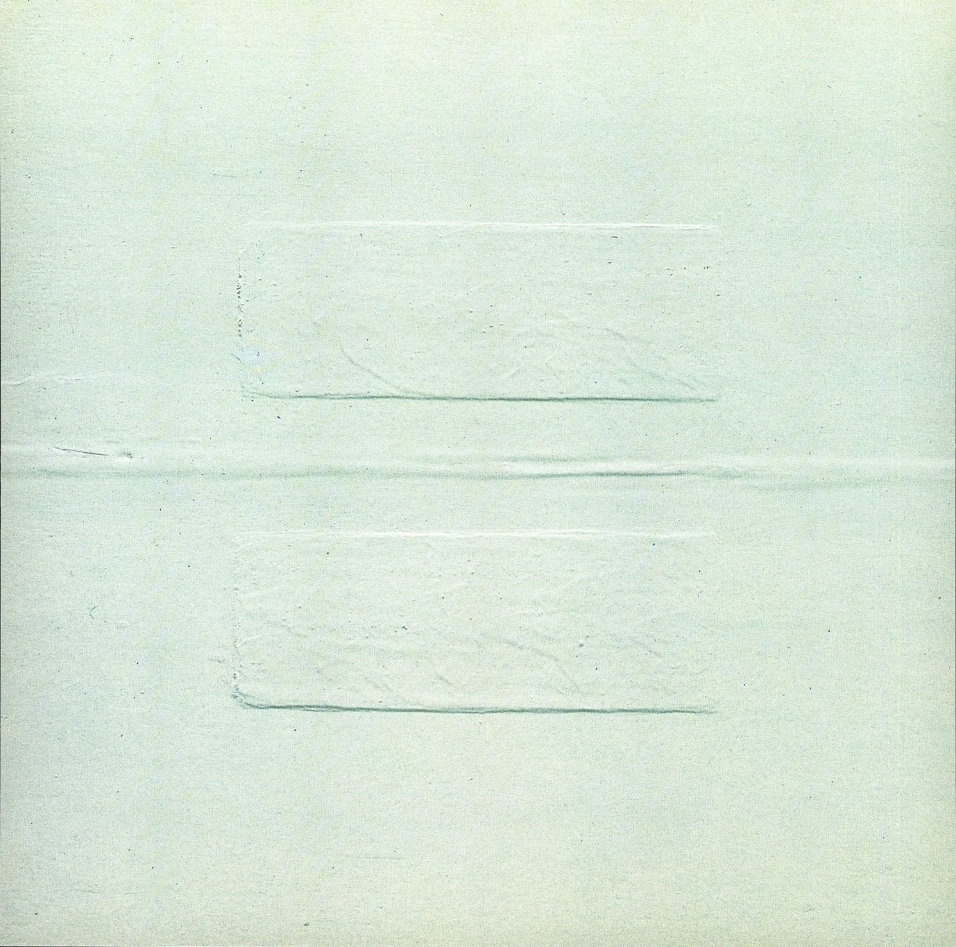 Gary Hume , Mint White Door I, 1988 (detail). Exhibition view: Angela Bulloch, Gary Hume, Michael Landy, Esther Schipper, Cologne,...