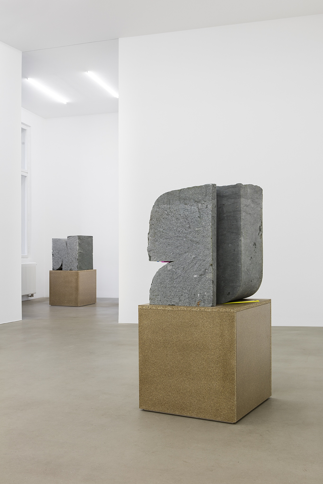 I collate, I convey, I comply (03), 2015 (left) I collate, I convey, I comply (02), 2015 (right) Green Anröchter...