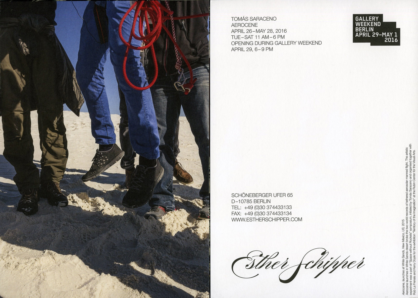 Original exhibition invitation (recto / verso)