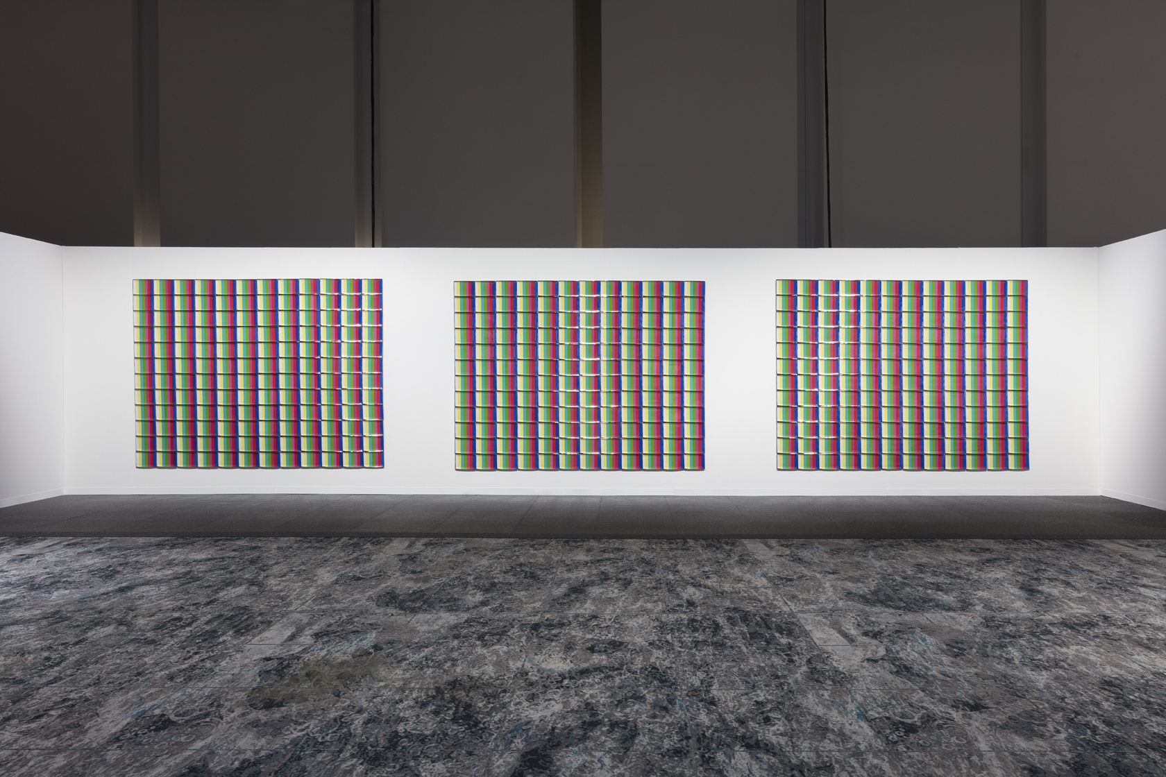 General Idea Test Pattern: T.V. Dinner Plates from the Miss General Idea Pavillion, 1988 432 hand-painted porcelain sushi plates assembled...