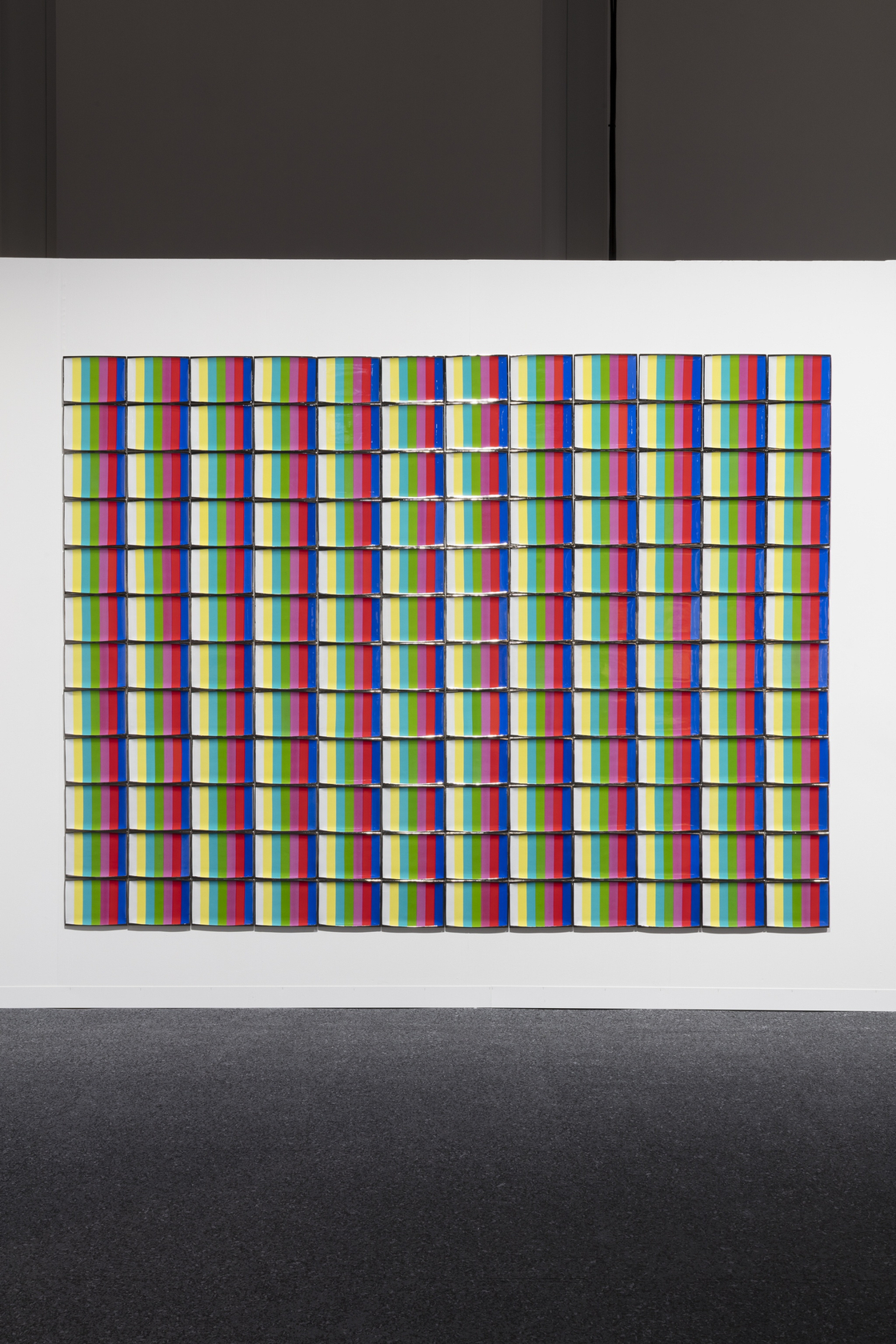 General Idea Test Pattern: T.V. Dinner Plates from the Miss General Idea Pavillion, 1988 (detail) 432 hand-painted porcelain sushi plates...