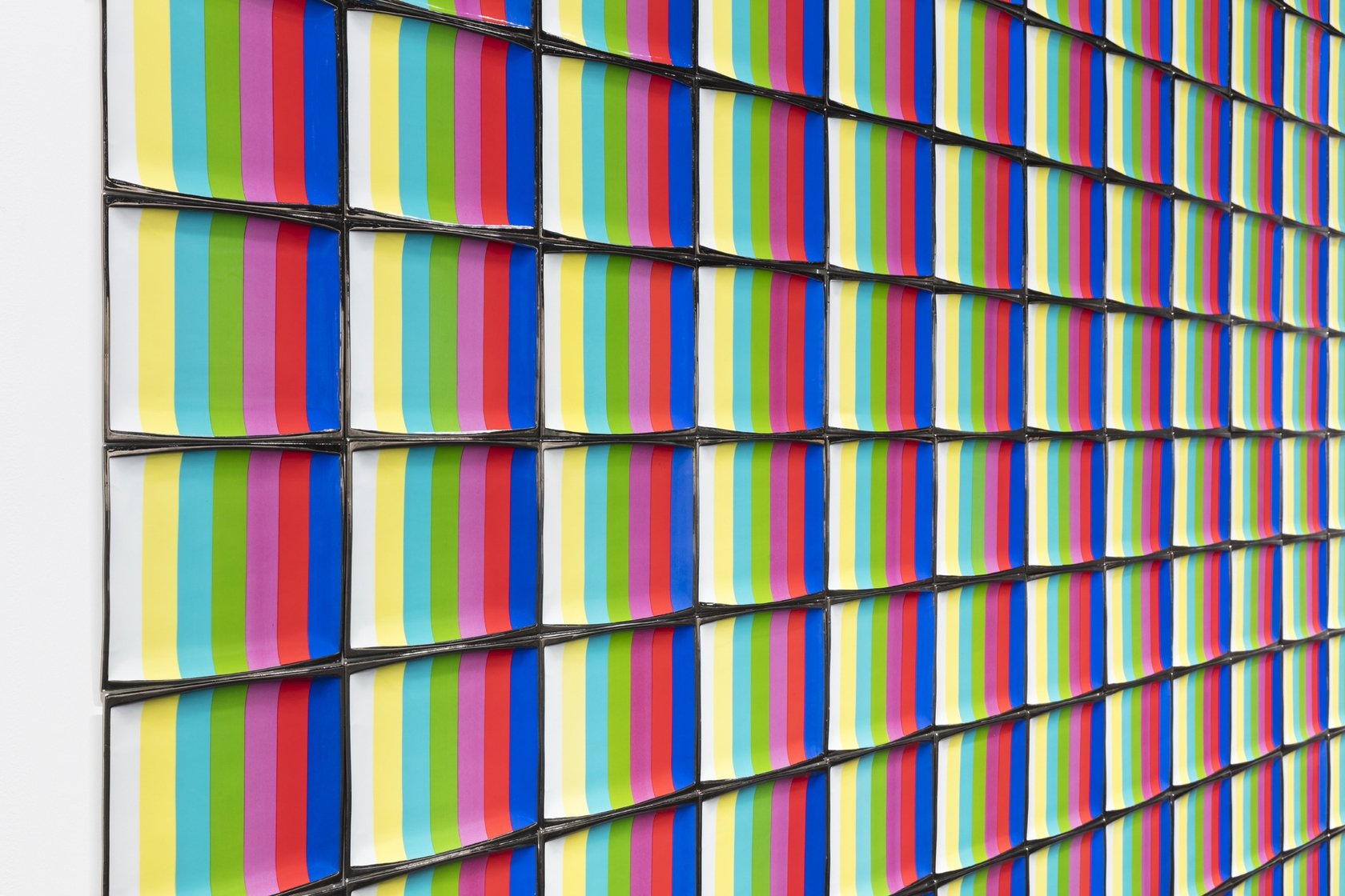 General Idea Test Pattern: T.V. Dinner Plates from the Miss General Idea Pavillion, 1988 (detail) 432 hand-painted porcelain sushi plates...