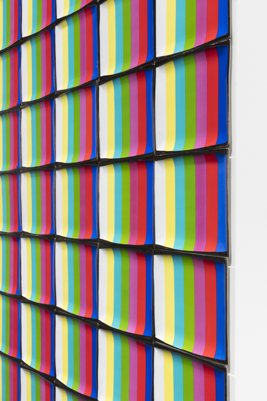 General Idea Test Pattern: T.V. Dinner Plates from the Miss General Idea Pavillion, 1988 (detail) 432 hand-painted porcelain sushi plates...