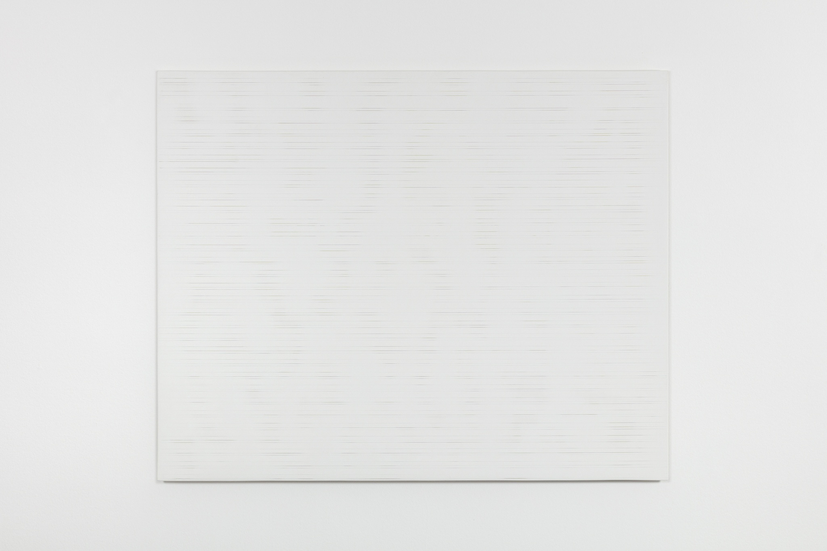 Prabhavathi Meppayil nineteen sixteen, 2016 Copper wire embedded in gesso panel With her process-oriented works that follow a series of...