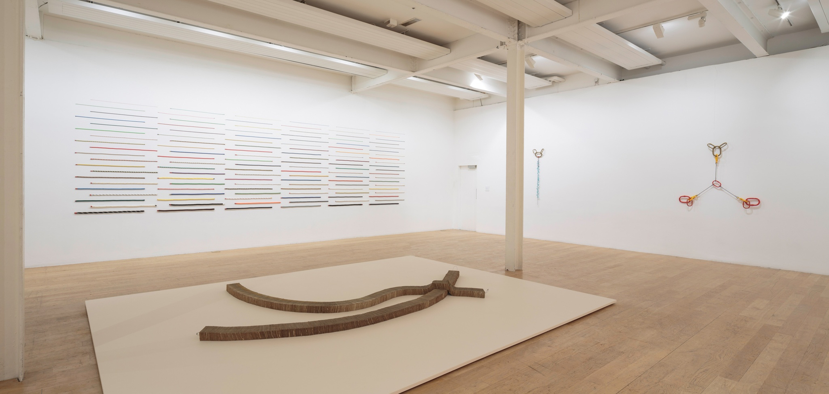 Exhibition view: Jac Leirner, Add It Up, The Fruitmarket Gallery, Edinburgh, 2017 Photo © Ruth Clark