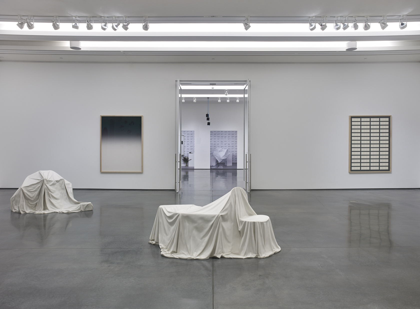 From front to back: I is... (v), 2013 I is... (vi), 2013 Both works: marble resin The sculptures are based...