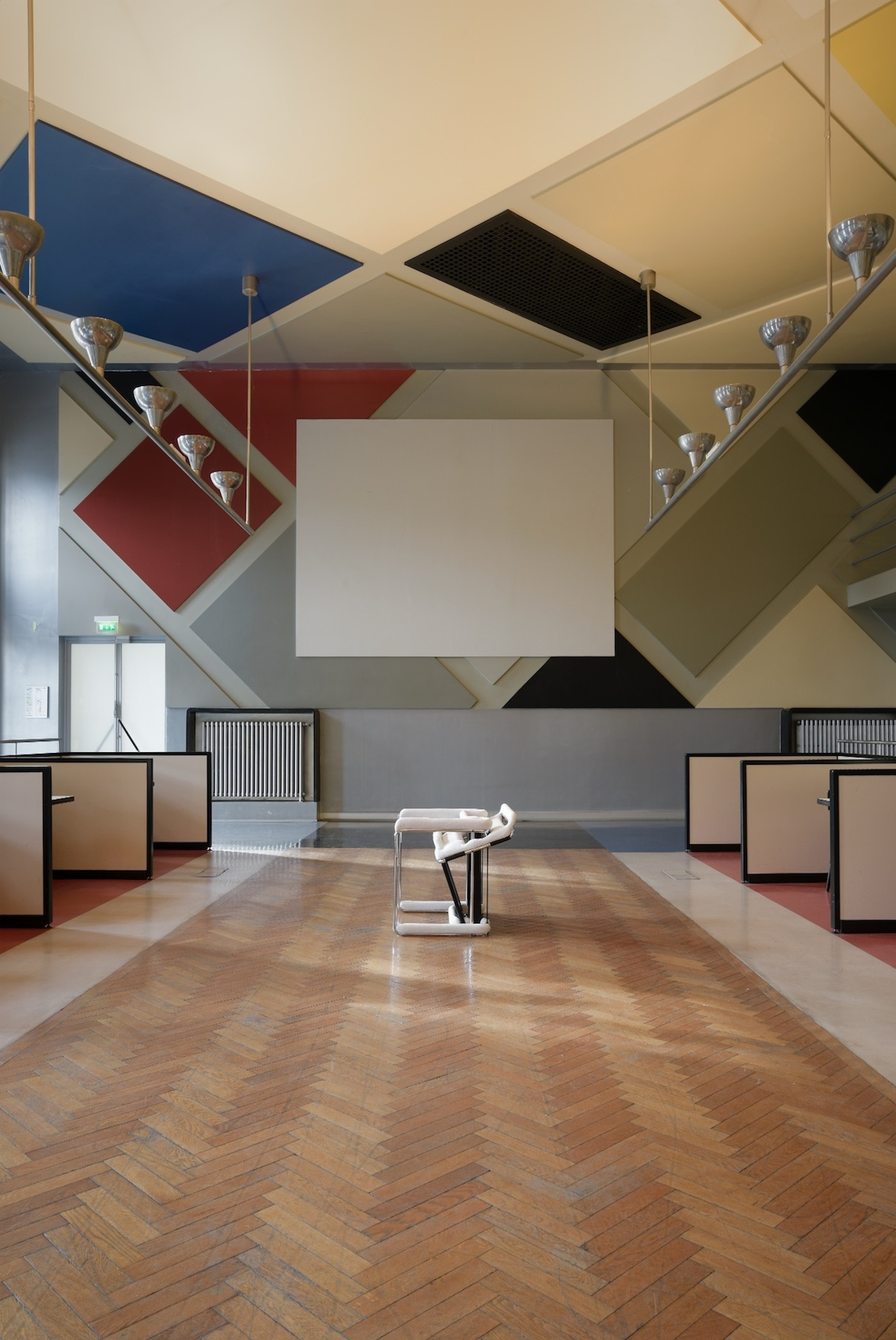 Up ended Breuer Chair After Seven Inches of Snowfall, 2016 Chair, marble resin Photo © Mathieu Bertola