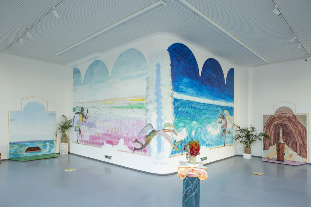 Exhibition view: Thomias Radin, POLYCHROME – The Myth of Karukera and Cibuqueira, Galerie Wedding, 2023. Photo: © Mónica Munoz