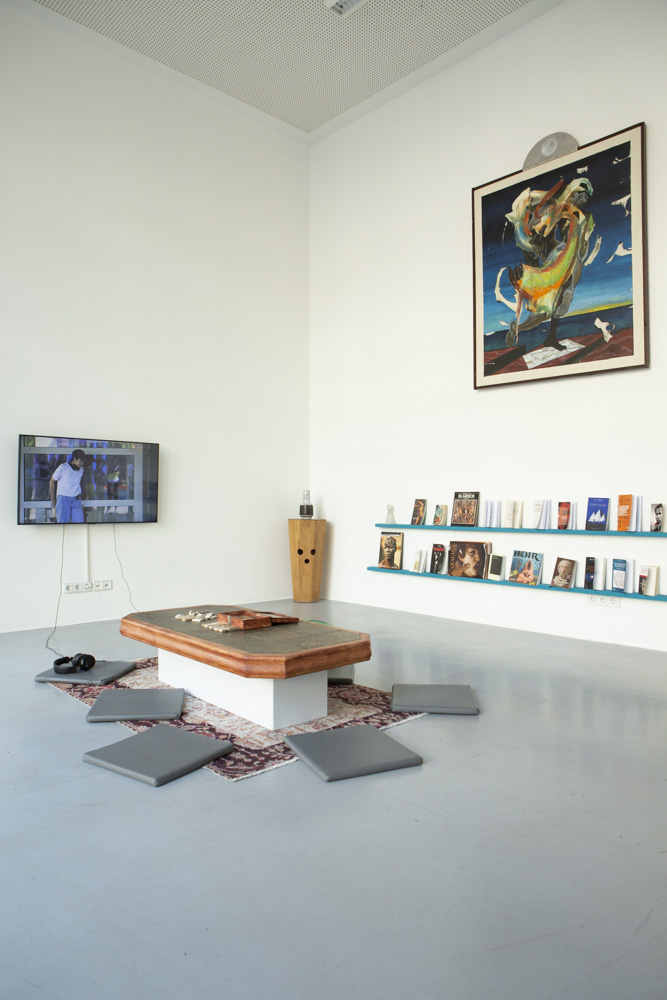 Exhibition view: Thomias Radin, POLYCHROME – The Myth of Karukera and Cibuqueira, Galerie Wedding, 2023. Photo: © Mónica Munoz