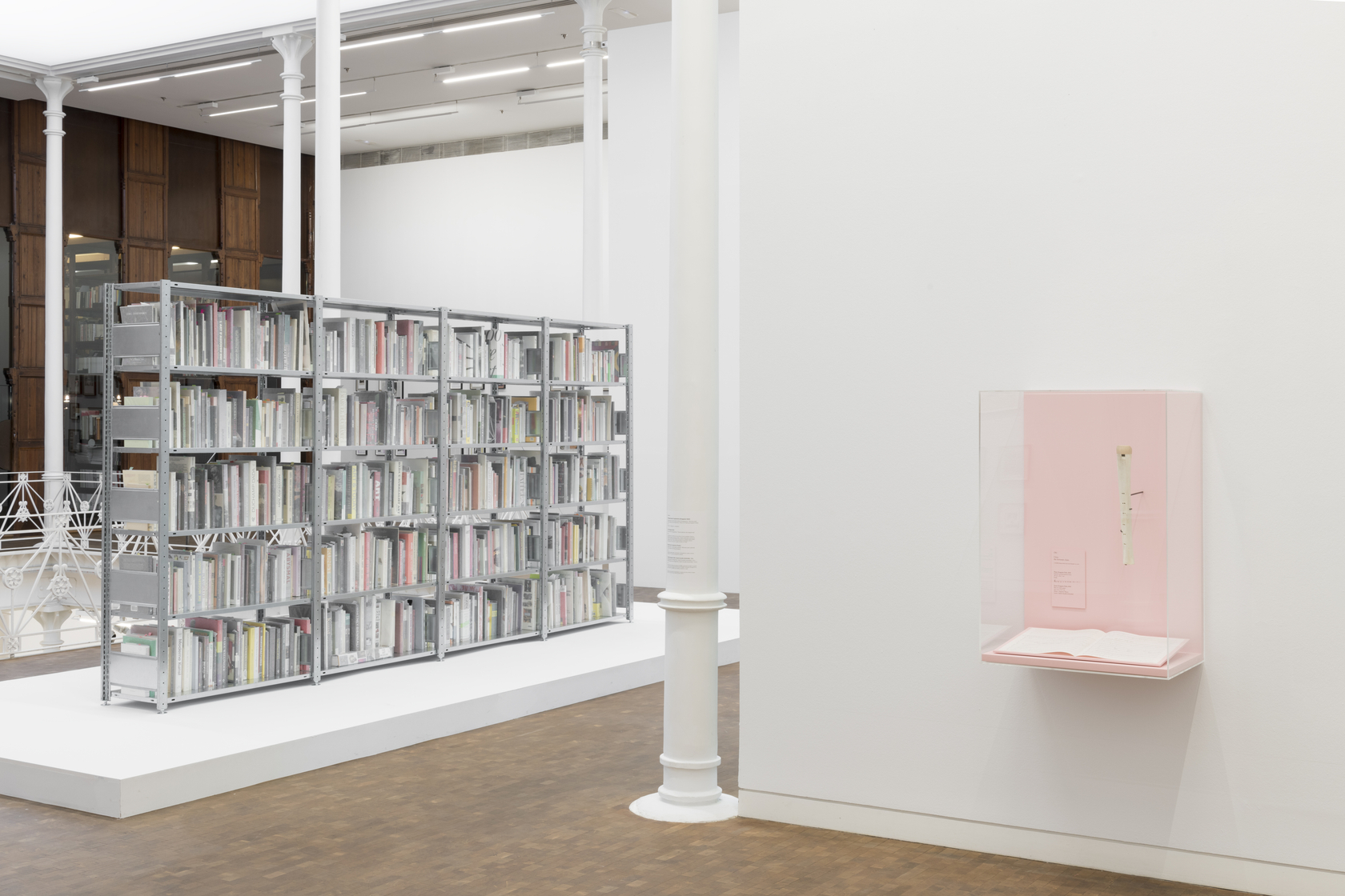 Exhibition view: Saâdane Afif, The Fountain Archives, Fundació Antoni Tàpies, Barcelona, 2021. Photo © Roberto Ruiz