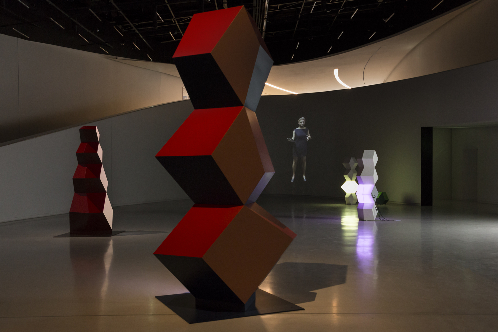 Exhibition view: Angela Bulloch. Anima Vectorias, MAAT: Museum of Art, Architecture and Technology, Lisbon, 2019. Photo © Bruno Lopes