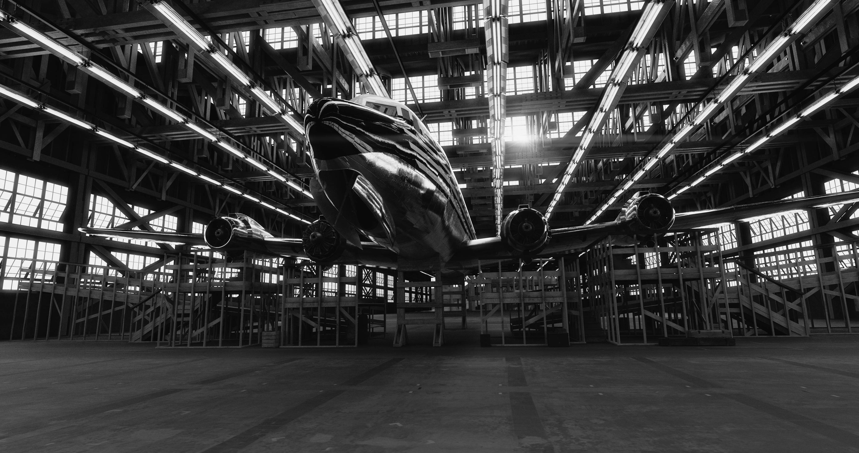 ​Still: David Claerbout, Aircraft (F.A.L.), Single channel video projection, 2015-2021. © the artist / VG Bild-Kunst, Bonn, 2022