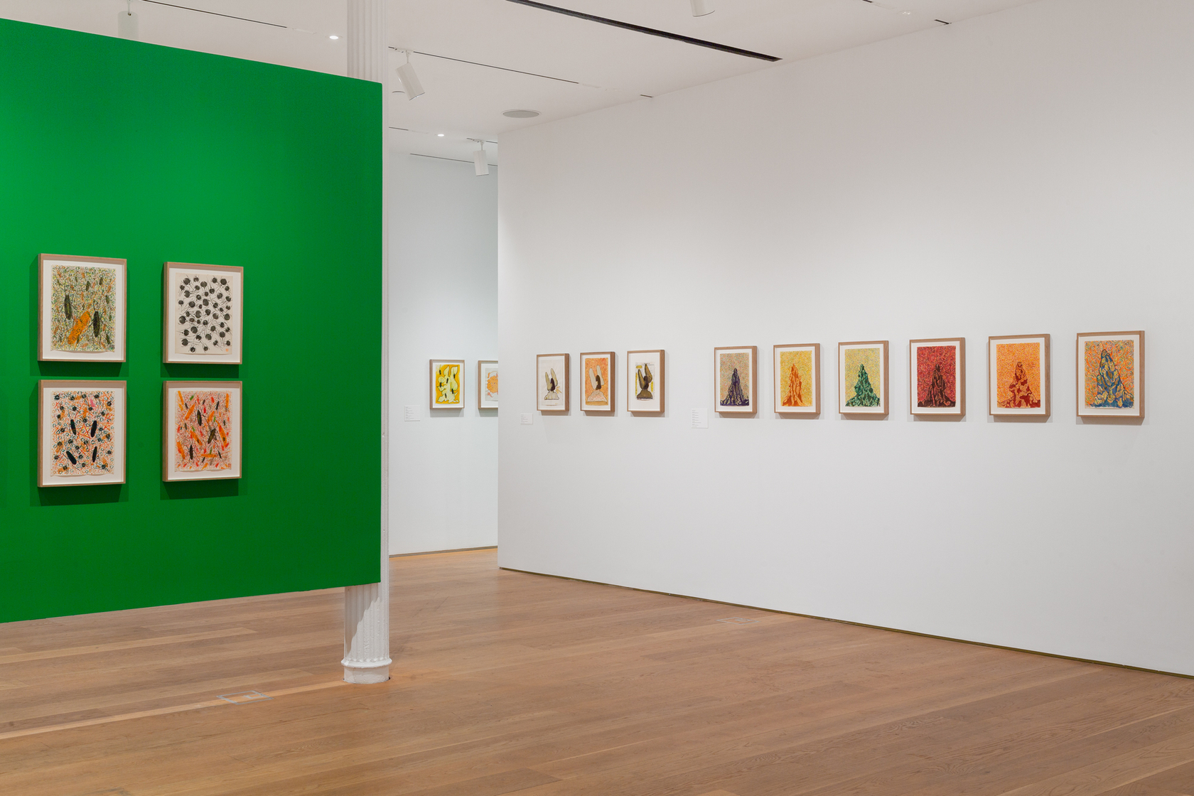 Exhibition view: Ecce Homo: The Drawings of General Idea, The Drawing Center, New York, 2022. Photo &copy; Daniel Terna
