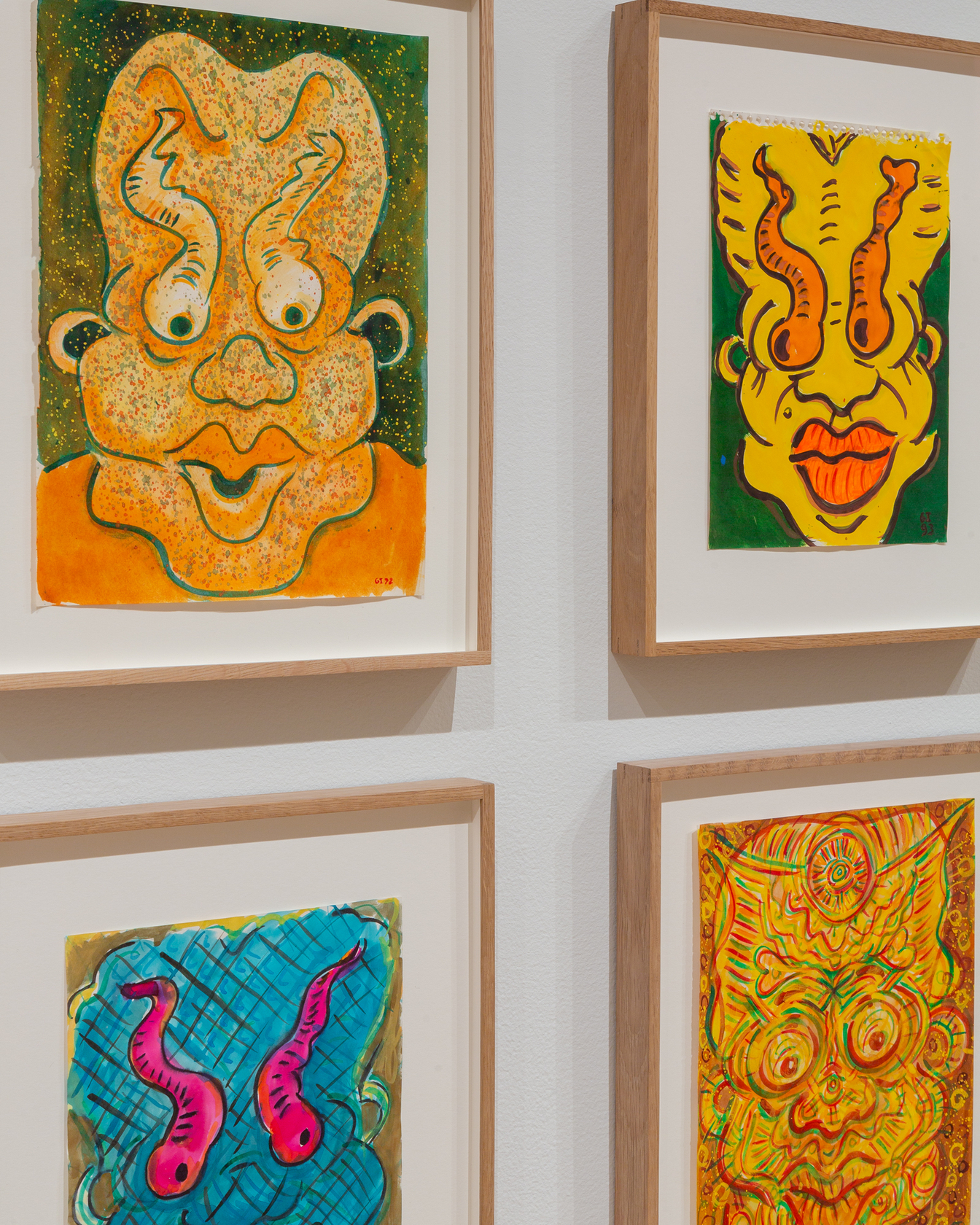 Exhibition view: Ecce Homo: The Drawings of General Idea, The Drawing Center, New York, 2022. Photo &copy; Daniel Terna