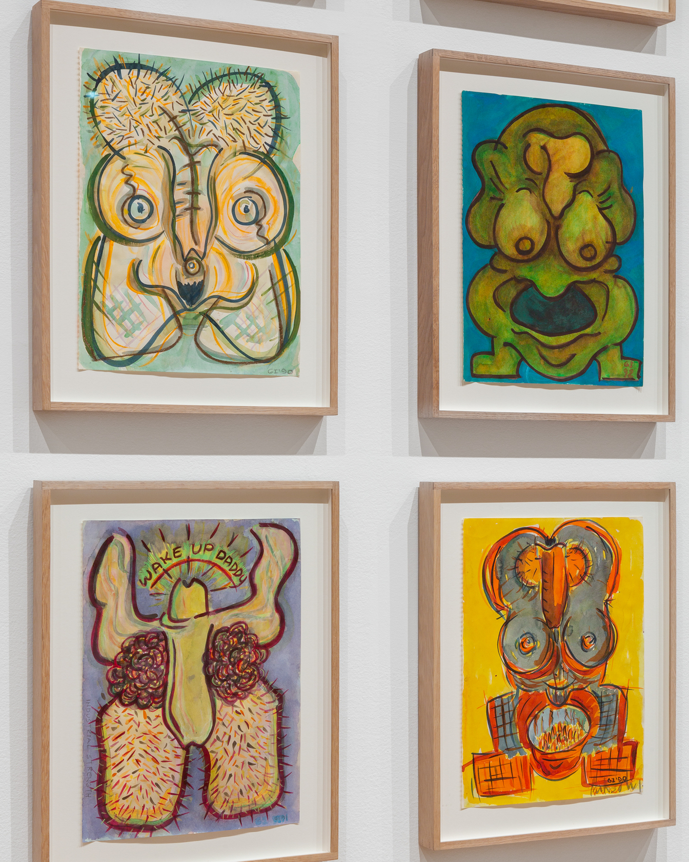 Exhibition view: Ecce Homo: The Drawings of General Idea, The Drawing Center, New York, 2022. Photo &copy; Daniel Terna